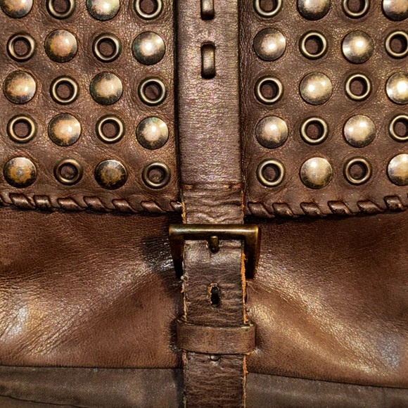 Prada Mainline FW2003 Studded Leather Crossbody Bag RARE - Picture 6 of 12